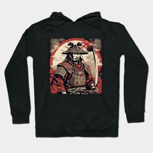 samurai warrior portrait art Hoodie